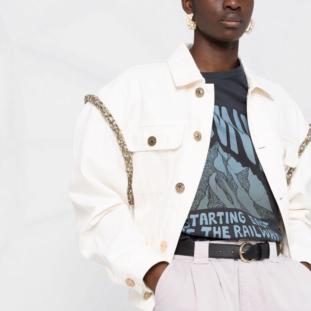 Sandro jacket with crystals